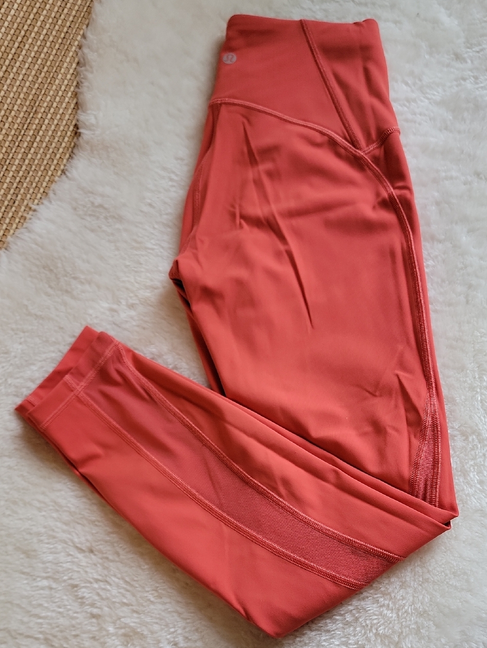 Lululemon Coral Train Times High-Rise Athletic Leggings